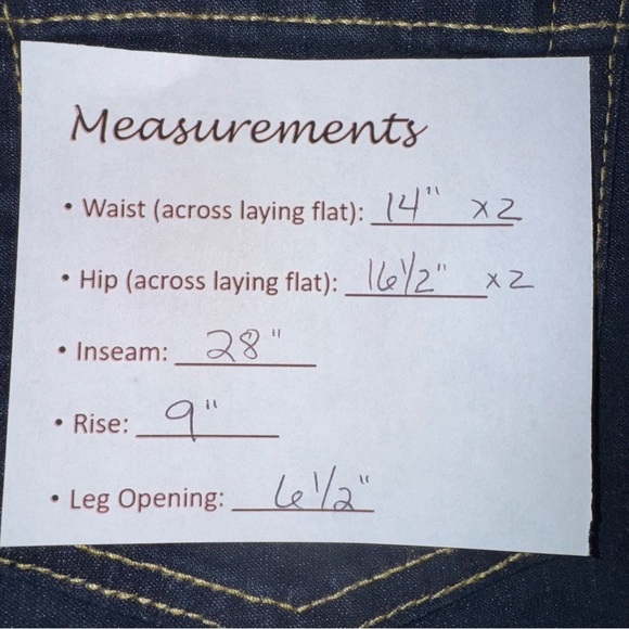 Cat & Jack Girls SZ 14 Dark Blue Denim Jeans Straight Super Stretch NWOT - Picture 6 of 6